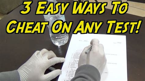 How to cheat on any test 